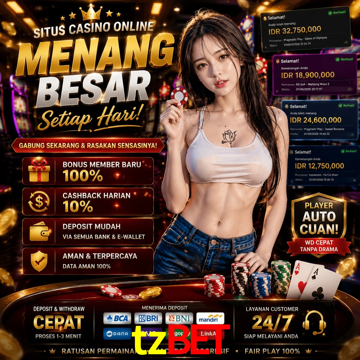 tzbet slots no app
